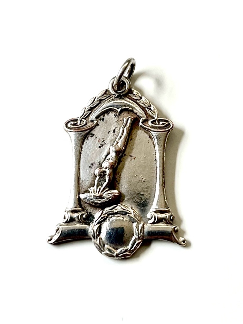 Art Nouveau Silver Diving Medal/Award
